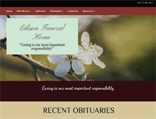 Tablet Screenshot of edisonfuneralhome.com